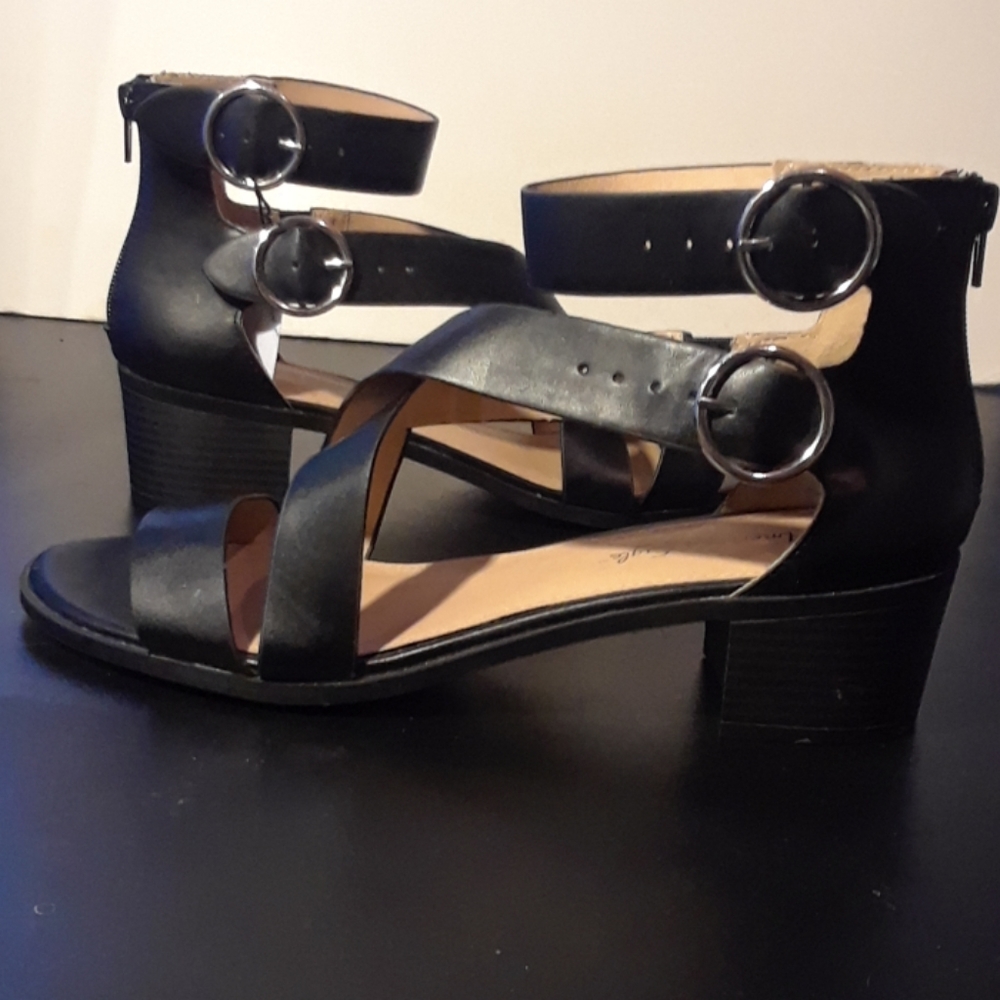 Black dress sandals.